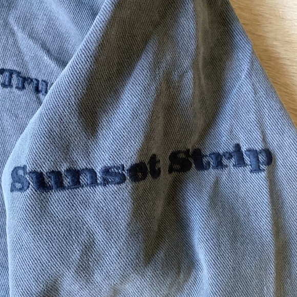 Mens 1995 Vintage SUNSET STRIP House of Blues EMPLOYEE Denim Bomber Jacker - Picture 4 of 16